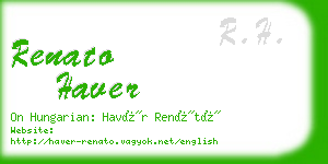 renato haver business card